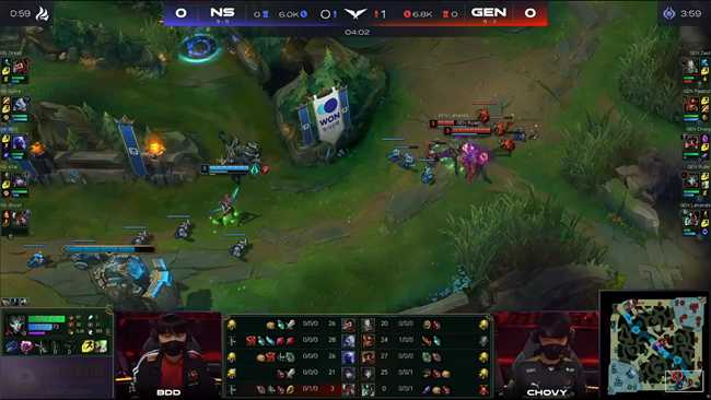 LOL-LCK：Zest蛮王刀刀暴击单杀男枪，GEN兵不血刃2-0轻取NS