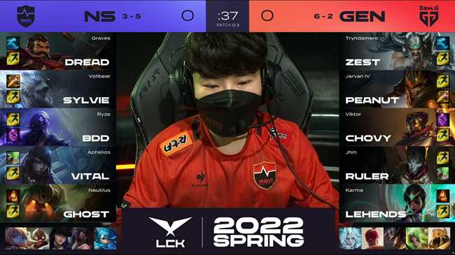 LOL-LCK：Zest蛮王刀刀暴击单杀男枪，GEN兵不血刃2-0轻取NS