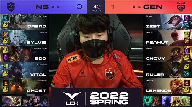 LOL-LCK：Zest蛮王刀刀暴击单杀男枪，GEN兵不血刃2-0轻取NS